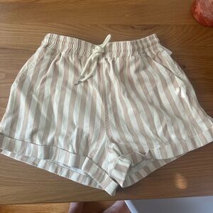 Forever 21 drawstring striped shorts size small NWT